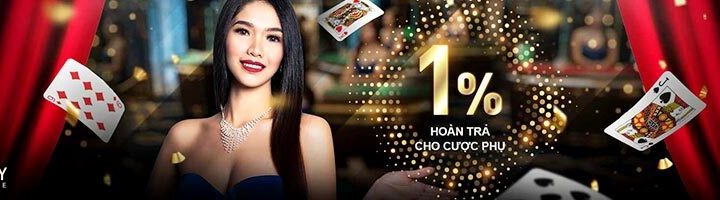 HOÀN TRẢ CHO CƯỢC PHỤ TẠI CASINO LÊN ĐẾN 1%